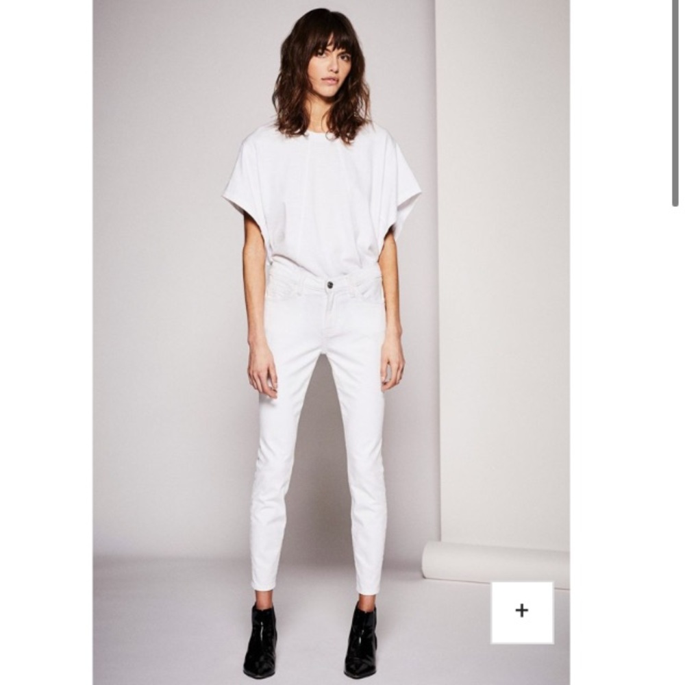 Current/Elliott The Stiletto Style Jeans Clean White